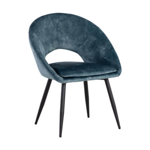 SUNPAN Capaldi Dining Chair - Nono Petrol SET OF TWO 108972 milton