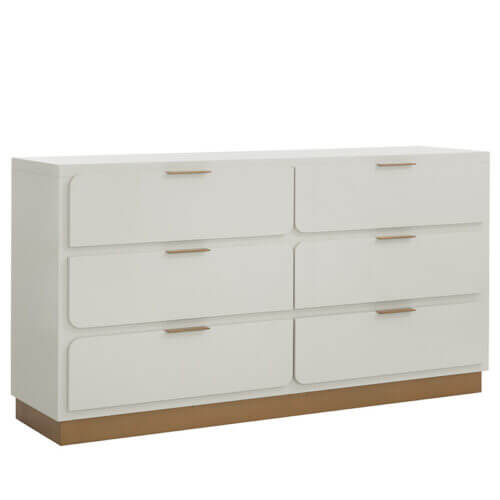 SUNPAN Jenkins Dresser - High Gloss Cream 109102 laval