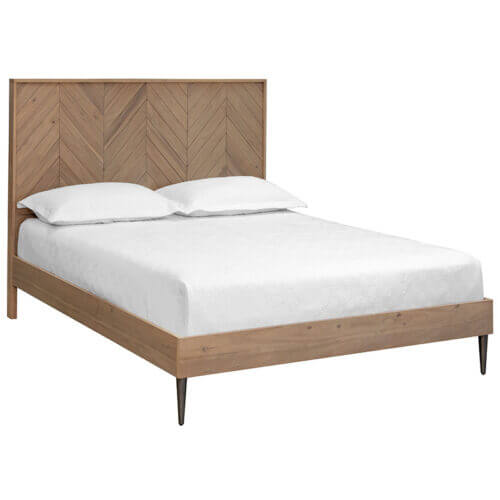 SUNPAN Greyson Bed Queen - Light Acacia 109410 vaughan