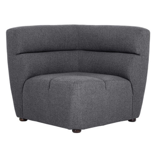 SUNPAN Cornell Modular Corner Chair - Polo Club Kohl Grey 103504 aurora