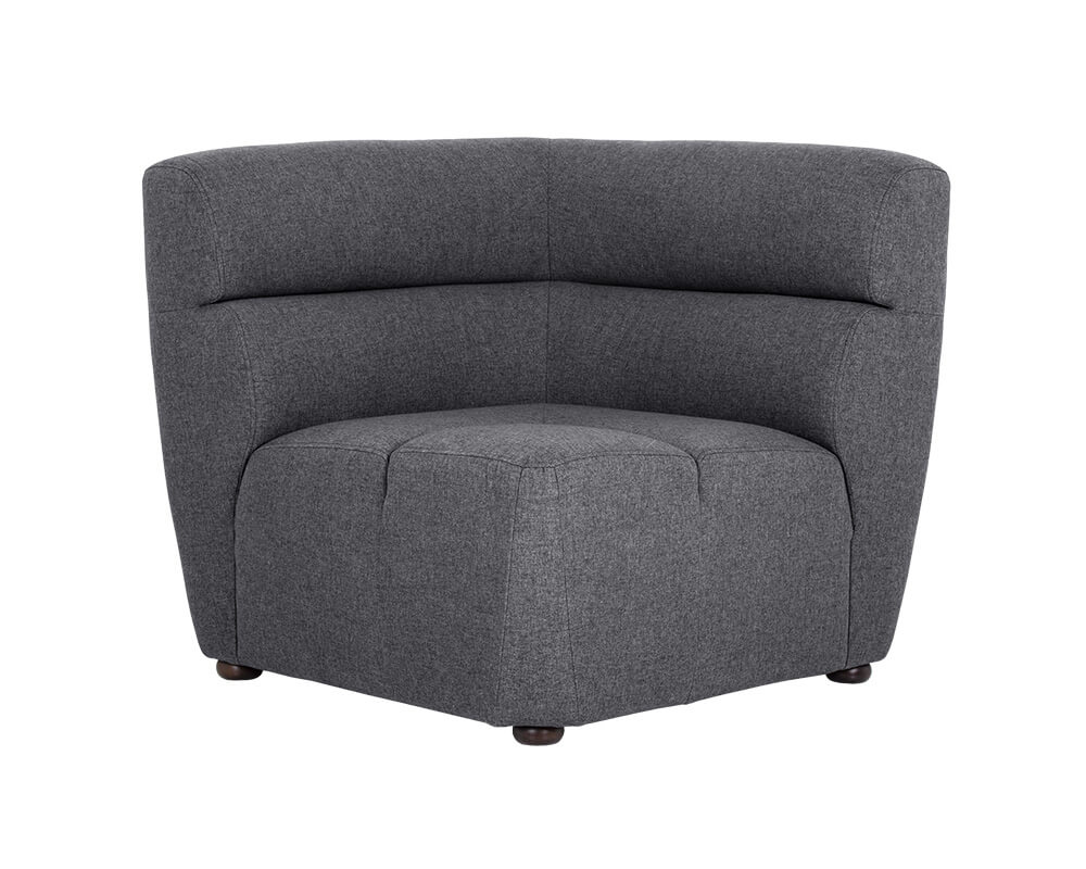 SUNPAN Cornell Modular Corner Chair - Polo Club Kohl Grey 103504 aurora