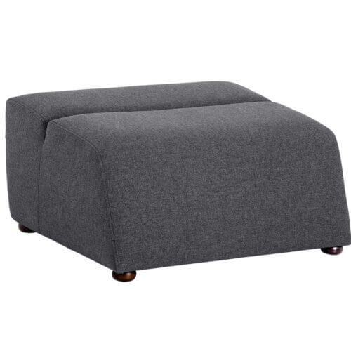 SUNPAN Cornell Modular Ottoman - Polo Club Kohl Grey 103505 north york