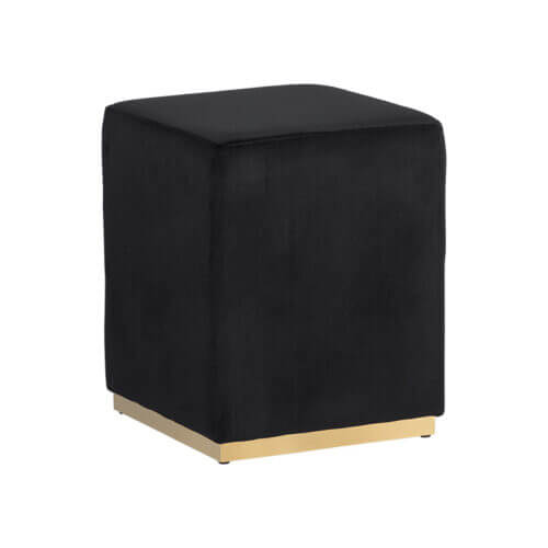 SUNPAN Cricket Ottoman - Black 103947 mississauga