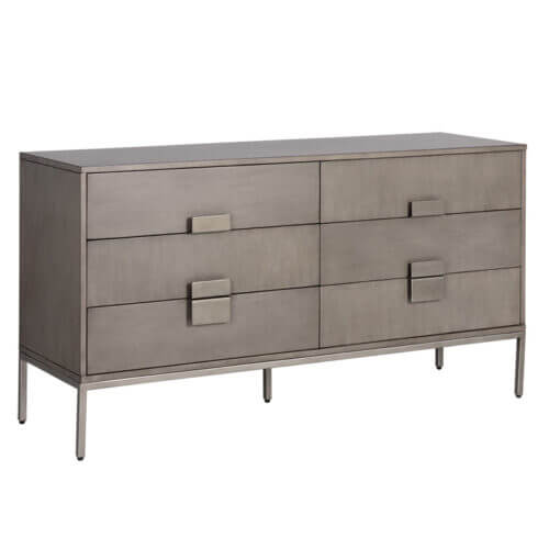 SUNPAN Jade Dresser Antique Silver - Ash Grey 104083 niagara