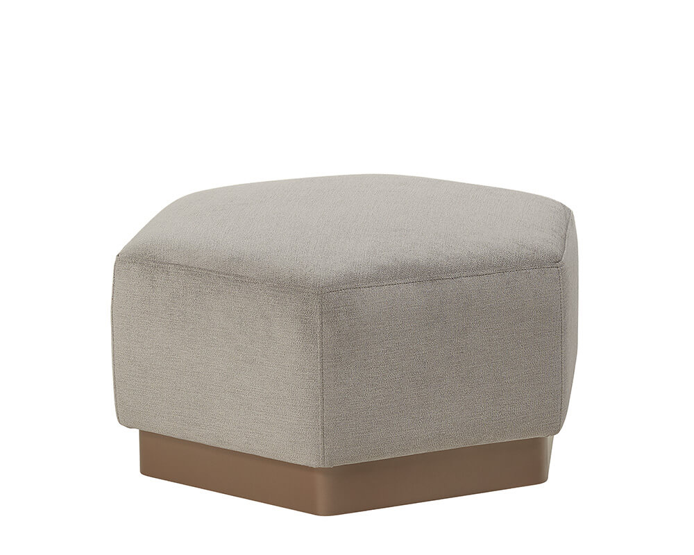 SUNPAN Kelsey Ottoman - Polo Club Stone 104283 burlington