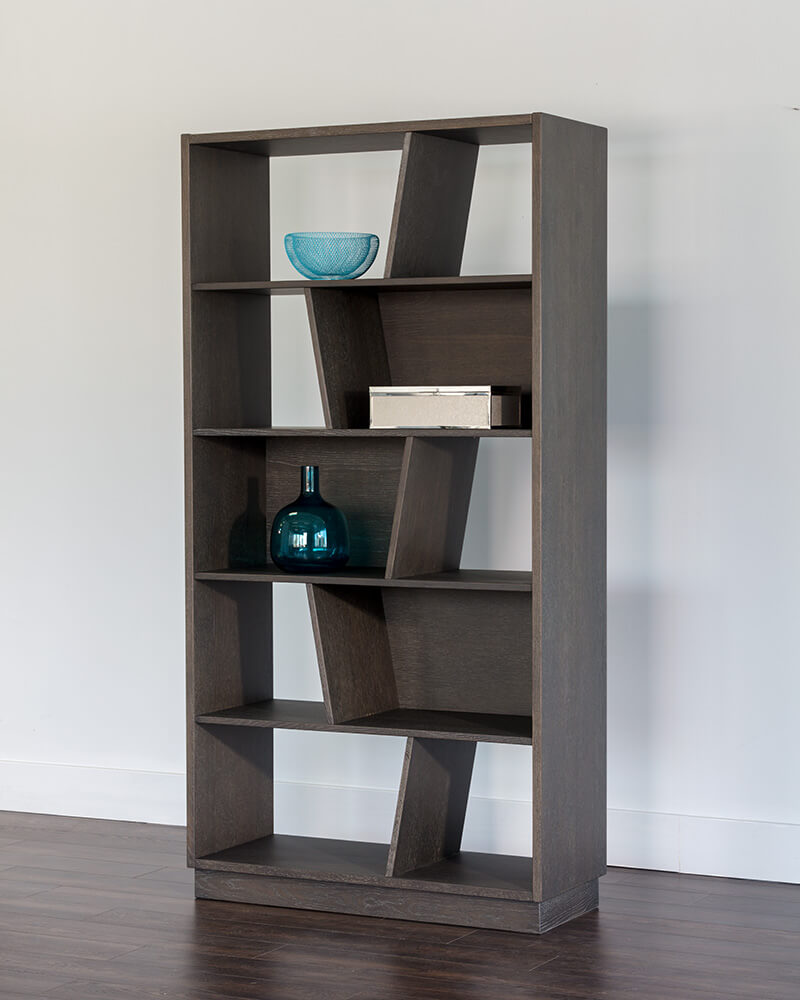 SUNPAN Jude Bookcase - Charcoal Grey 104604 montreal