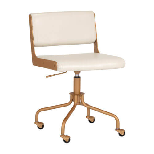 SUNPAN Davis Office Chair Champagne Gold - Castillo Cream 104727 monton