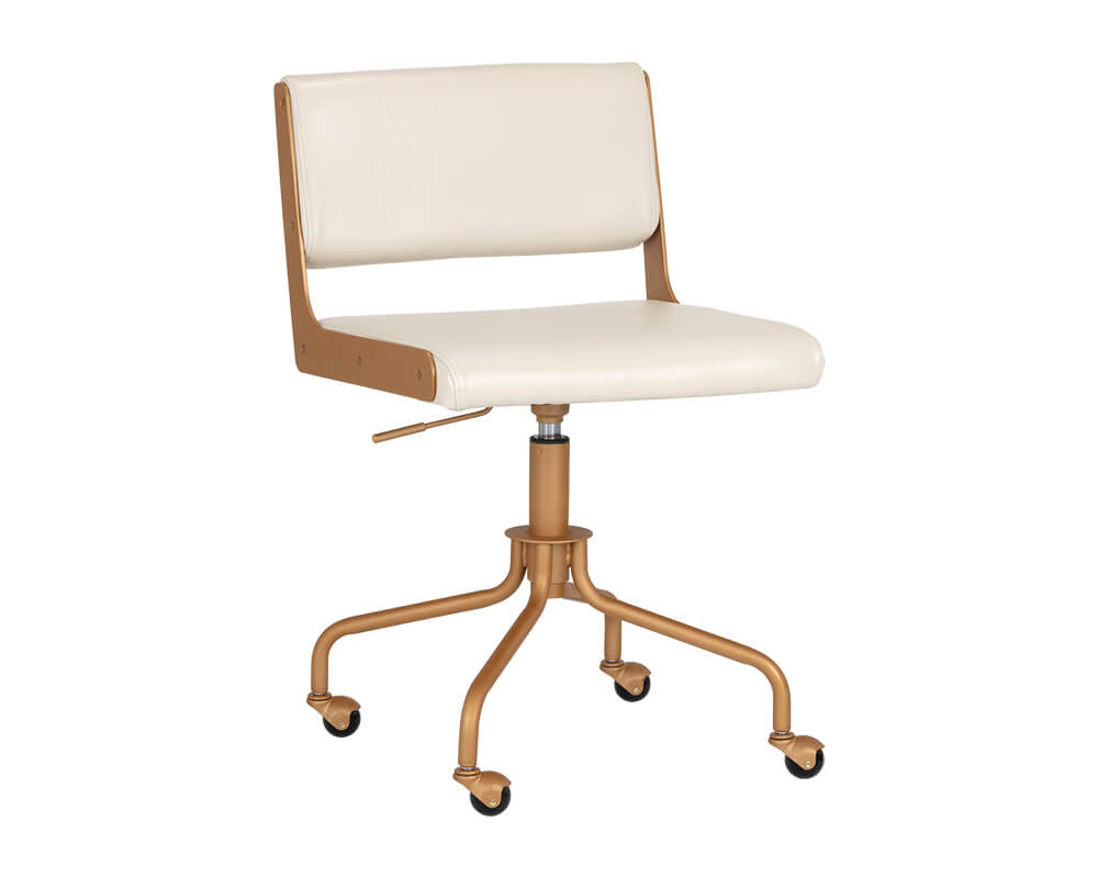 SUNPAN Davis Office Chair Champagne Gold - Castillo Cream 104727 monton