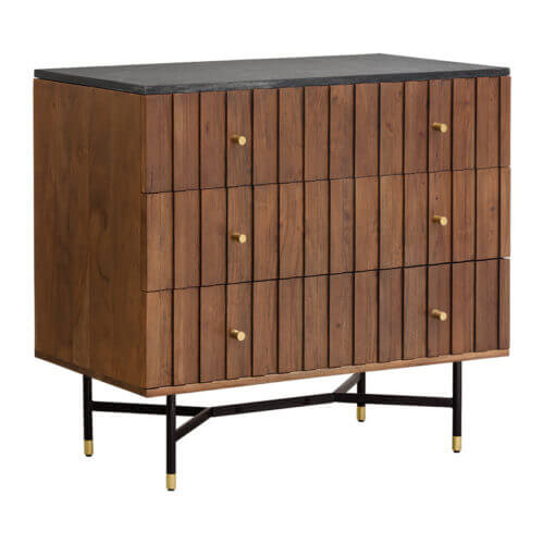 SUNPAN Wellington Chest - Black Marble 105174 waterloo