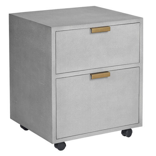 SUNPAN Jiro File Cabinet - Grey Shagreen 105444 maple