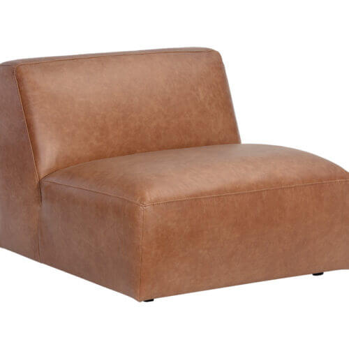 SUNPAN Watson Modular Armless Chair - Marseille Camel Leather 106176 king city