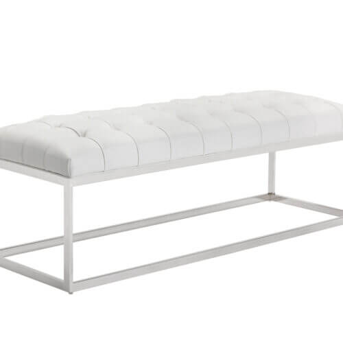 SUNPAN Sutton Bench - Cantina White 106323 vaughan