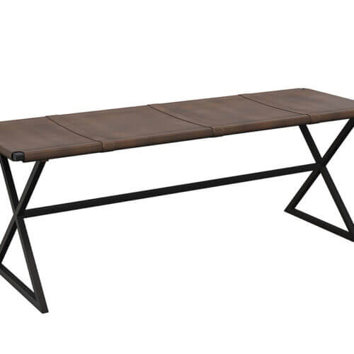 SUNPAN Elon Bench - Vintage Cognac Leather 106358 collingwood