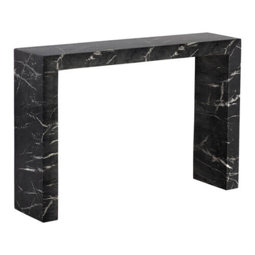 SUNPAN Axle Console Table Marble Look - Black 111916 niagara