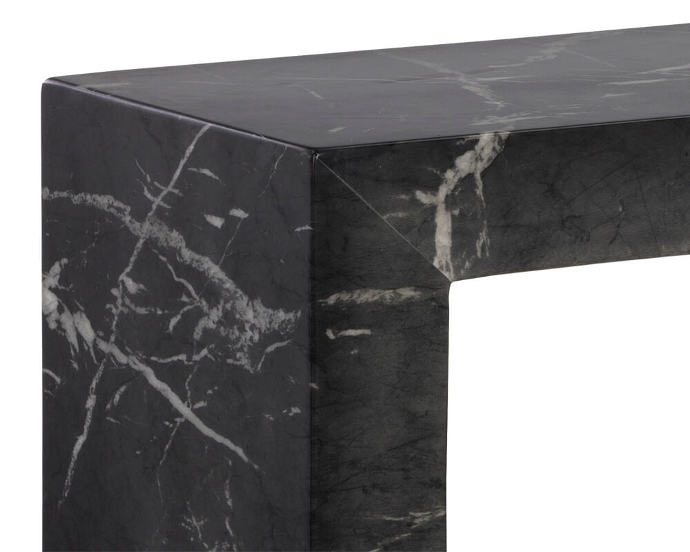 SUNPAN Axle Console Table Marble Look - Black 111916 niagara