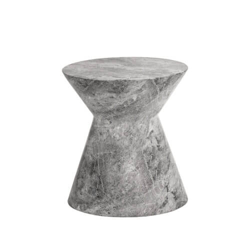 SUNPAN Astley End Table Marble Look - Grey 106496 barrie
