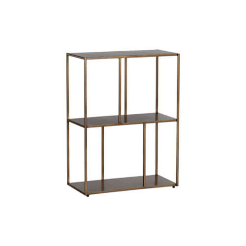 SUNPAN Eiffel Low Bookcase Small - Antique Brass 106600 montreal
