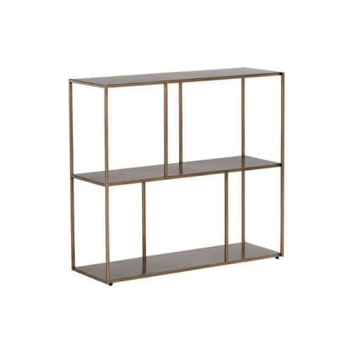 SUNPAN Eiffel Low Bookcase Medium - Antique Brass 106602 toronto