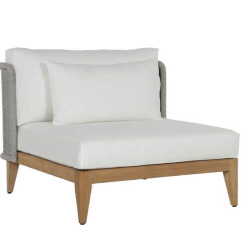 SUNPAN Ibiza Armless Chair Natural - Regency White 109499 collingwood