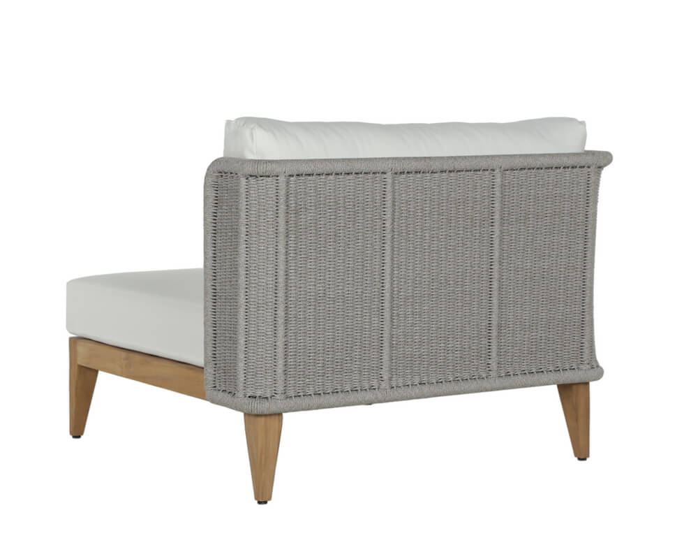 SUNPAN Ibiza Armless Chair Natural - Regency White 109499 collingwood