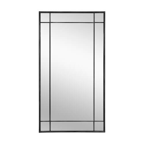 SUNPAN Pasadena Floor Mirror Black 106738 nobleton
