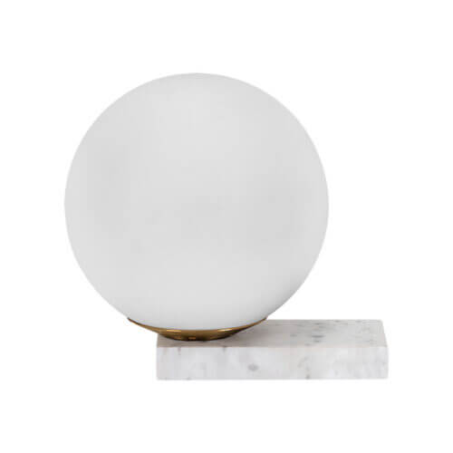 SUNPAN Elara Table Lamp White Marble 106973 nobleton