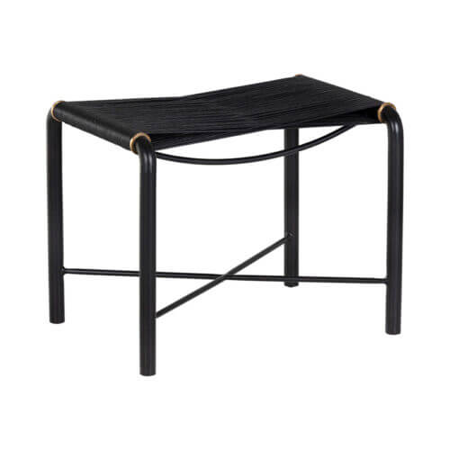 SUNPAN Riz Stool - Black Leather 107086 edmonton