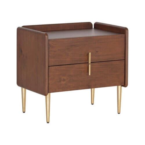 SUNPAN Moretti Nightstand - Walnut 107126 king city