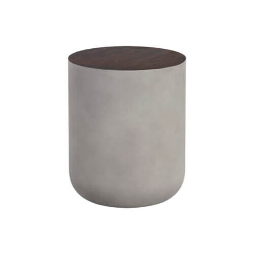 SUNPAN Diaz End Table Grey - Wood Grain Brown 107197 ottawa
