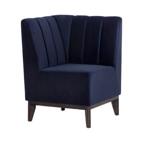 SUNPAN Kosovo Modular Banquette Corner Seat - Abbington Navy 107347 markham