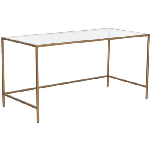 SUNPAN Eiffel Desk Large - Antique Brass 107461 vaughan