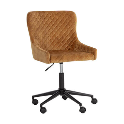 SUNPAN Farah Office Chair - Nono Tapenade Gold 107566 aurora