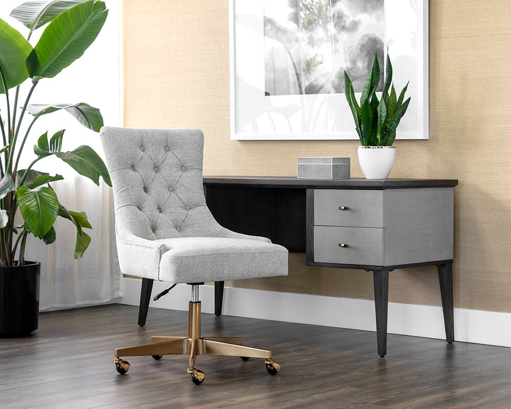 SUNPAN Delilah Office Chair - Belfast Heather Grey 107656 caledon