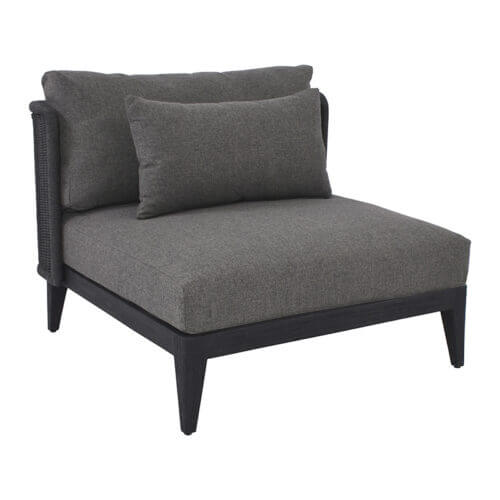 SUNPAN Ibiza Armless Chair Charcoal - Gracebay Grey 109498 laval
