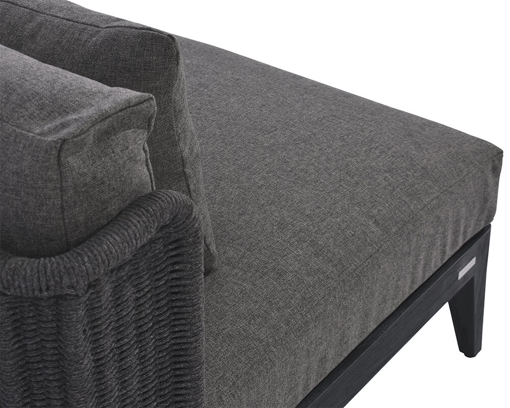 SUNPAN Ibiza Armless Chair Charcoal - Gracebay Grey 109498 laval