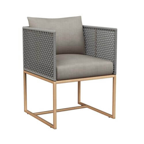 SUNPAN Crete Dining Armchair Natural - Pallazo Taupe 109491 burlington