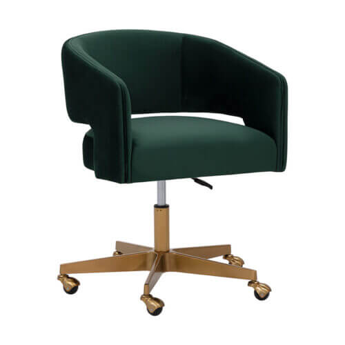 sunpan claren office chair deep green sky 107851 quebec city