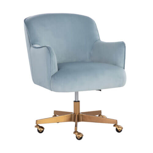 SUNPAN Karina Office Chair - Cornflower Blue Sky 107853 waterloo