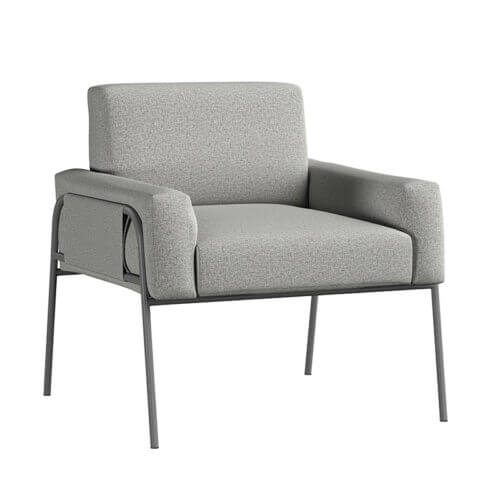 SUNPAN Granada Lounge Chair Dark Grey - Copacabana Grey 107907 woodbridge