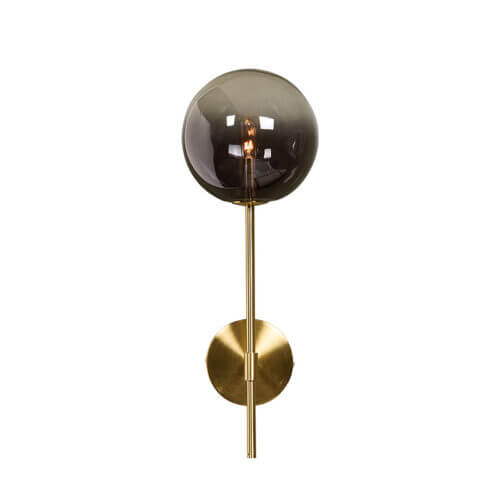 SUNPAN Izora Sconce Brass Smoke Grey Ombre 107922 north york
