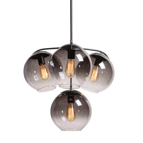 SUNPAN Kamara Chandelier Black 107925 kleinburg