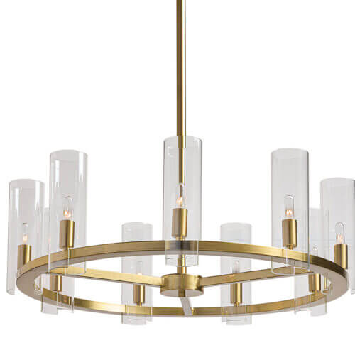 SUNPAN Clarabelle Chandelier Small - Brass 107926 quebec city