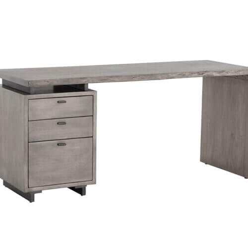 SUNPAN Lewis Desk - Grey 108480 newmarket