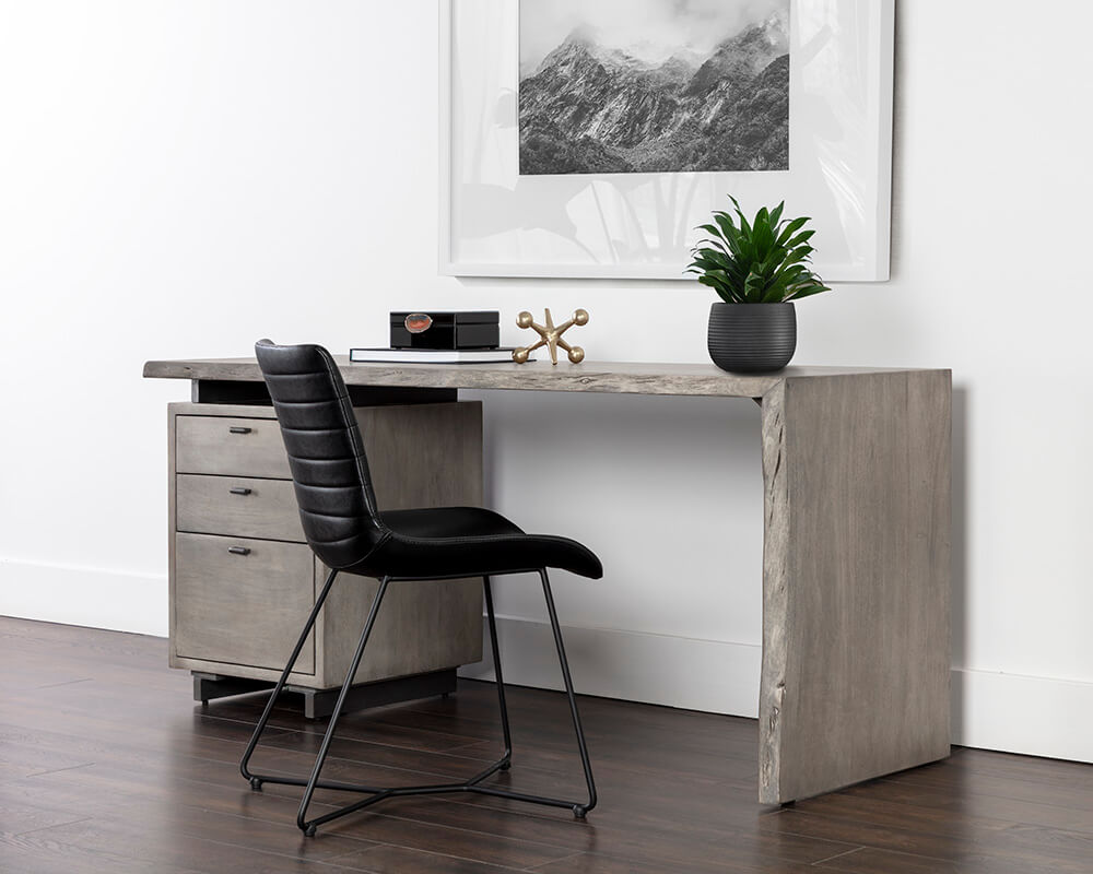SUNPAN Lewis Desk - Grey 108480 newmarket