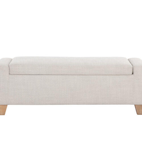 SUNPAN Hartley Storage Bench Natural - Moto Stucco 108585 edmonton