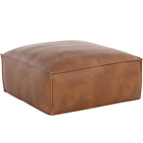 SUNPAN Liron Ottoman - Tobacco Tan 108587 toronto