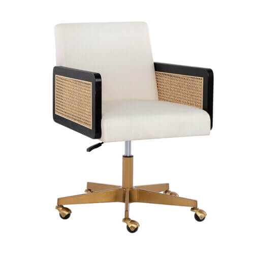 SUNPAN Claudette Office Chair - Linoso Ivory 108839 halifax