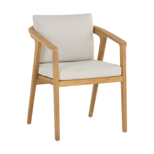 SUNPAN Coraline Dining Armchair - Palazzo Cream 109044 vaughan
