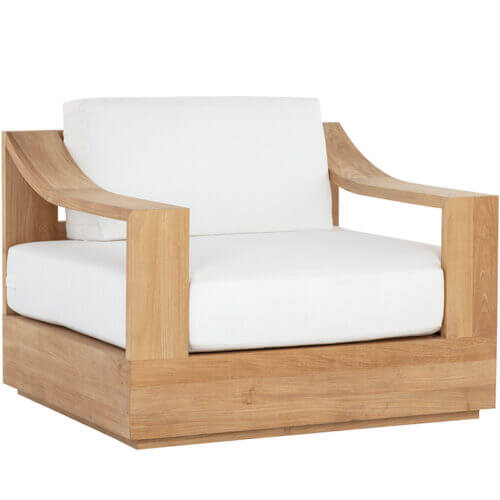 SUNPAN Tahiti Swivel Lounge Chair - Stinson White 109152 edmonton