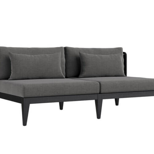 SUNPAN Ibiza 2 Seater Sofa Charcoal - Gracebay Grey 109440 oakville